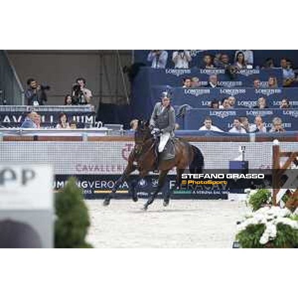 Jumping Verona - class 14 Longines Fei World Cup Jumping - Premio Fixdesign Ludger Beerbaum on Chaman Verona,8th nov.2015 ph.Stefano Grasso/Fieracavalli