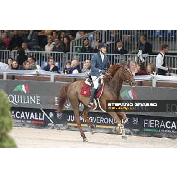 Jumping Verona - class 14 Longines Fei World Cup Jumping - Premio Fixdesign Simon Delestre on Hermes Ryan Verona,8th nov.2015 ph.Stefano Grasso/Fieracavalli