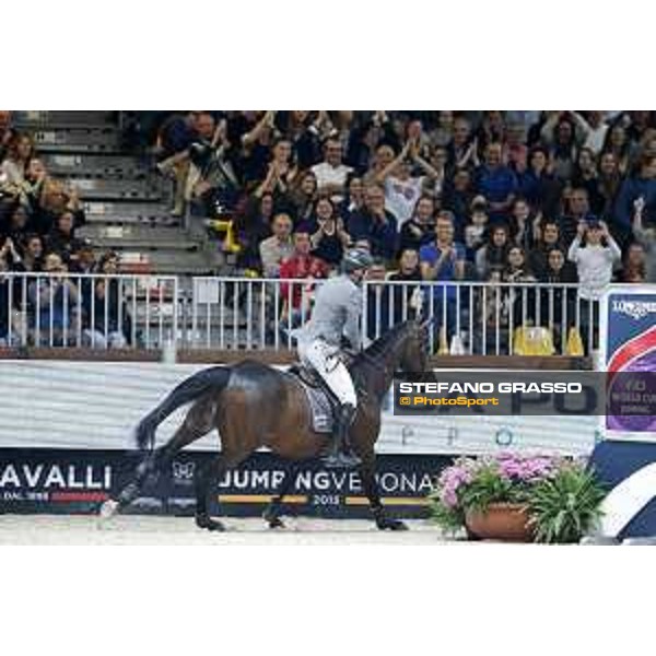 Jumping Verona - class 14 Longines Fei World Cup Jumping - Premio Fixdesign Ludger Beerbaum on Chaman Verona,8th nov.2015 ph.Stefano Grasso/Fieracavalli
