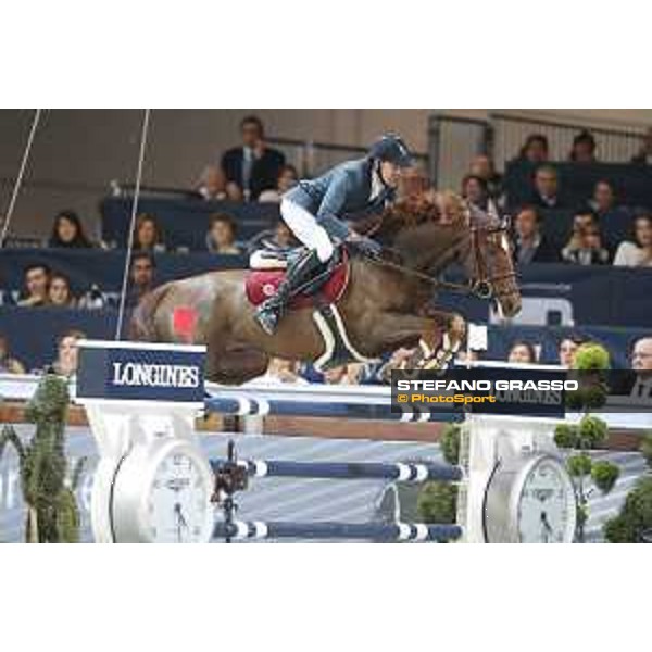 Jumping Verona - class 14 Longines Fei World Cup Jumping - Premio Fixdesign Simon Delestre on Hermes Ryan Verona,8th nov.2015 ph.Stefano Grasso/Fieracavalli