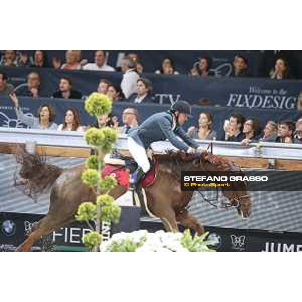 Jumping Verona - class 14 Longines Fei World Cup Jumping - Premio Fixdesign Simon Delestre on Hermes Ryan Verona,8th nov.2015 ph.Stefano Grasso/Fieracavalli