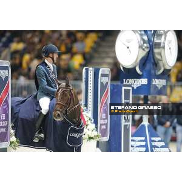 Jumping Verona - class 14 Longines Fei World Cup Jumping - Premio Fixdesign Simon Delestre on Hermes Ryan Verona,8th nov.2015 ph.Stefano Grasso/Fieracavalli