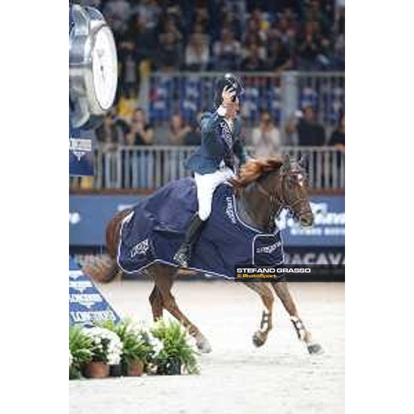 Jumping Verona - class 14 Longines Fei World Cup Jumping - Premio Fixdesign Lap of Honour - Simon Delestre on Hermes Ryan Verona,8th nov.2015 ph.Stefano Grasso/Fieracavalli