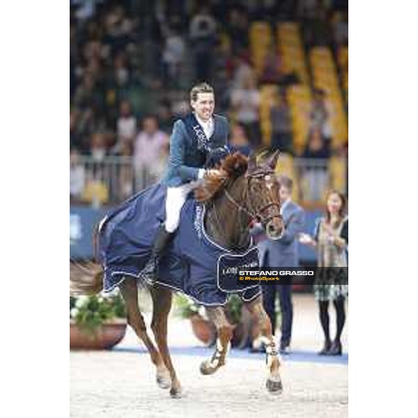 Jumping Verona - class 14 Longines Fei World Cup Jumping - Premio Fixdesign Lap of Honour - Simon Delestre on Hermes Ryan Verona,8th nov.2015 ph.Stefano Grasso/Fieracavalli