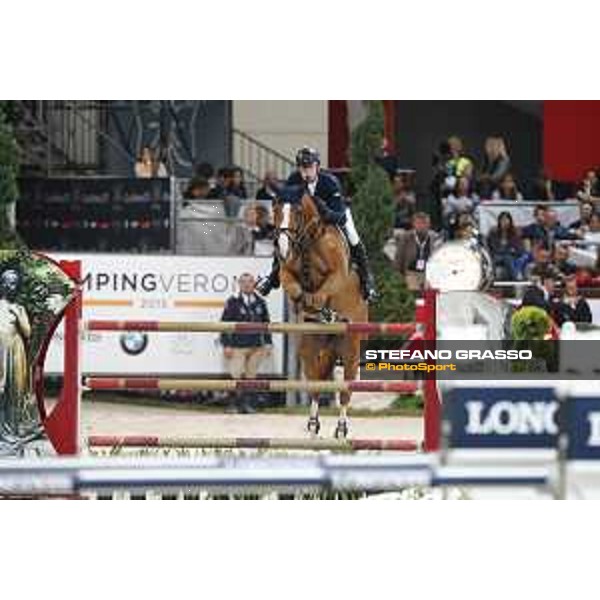 Jumping Verona 2015 - Longines FEI World Cup Jumping - Premio Fixdesign Mario Stevens on Brooklyn Verona,08/11/2015 ph.Stefano Grasso/Jumping Verona