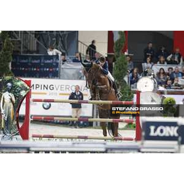 Jumping Verona 2015 - Longines FEI World Cup Jumping - Premio Fixdesign Jerome Hurel on Quartz Rouge Verona,08/11/2015 ph.Stefano Grasso/Jumping Verona