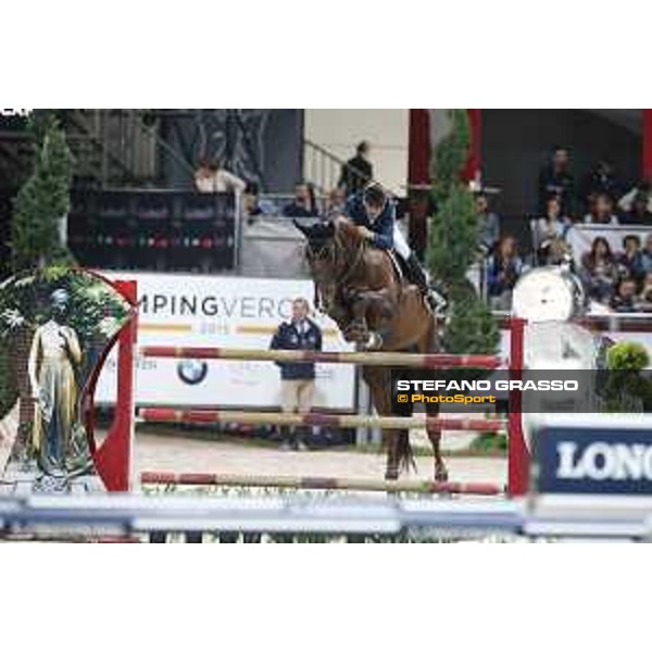 Jumping Verona 2015 - Longines FEI World Cup Jumping - Premio Fixdesign Jerome Hurel on Quartz Rouge Verona,08/11/2015 ph.Stefano Grasso/Jumping Verona