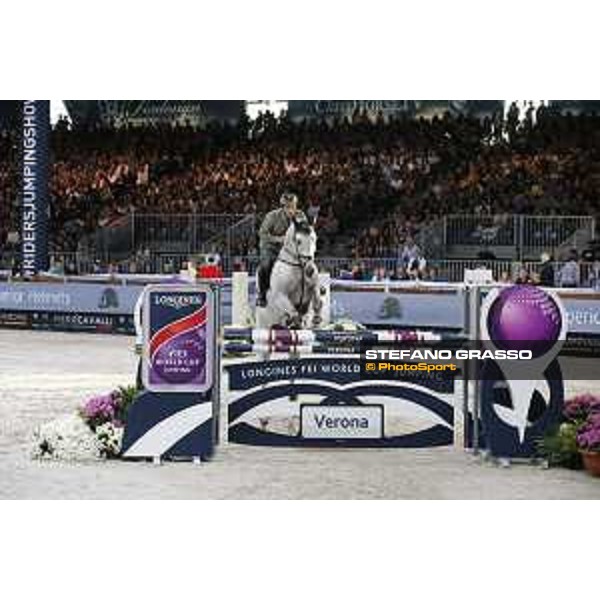 Jumping Verona 2015 Emanuele Gaudiano on Caspar Verona,8 novembre 2015 ph.Stefano Grasso/Jumping Verona