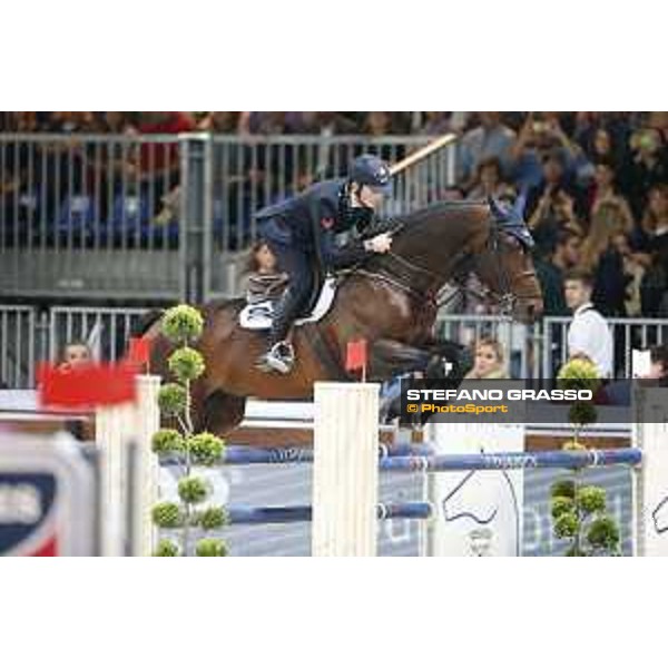 Jumping Verona 2015 Lorenzo de Luca on Erco van\'t Roosakker Verona,8 novembre 2015 ph.Stefano Grasso/Jumping Verona