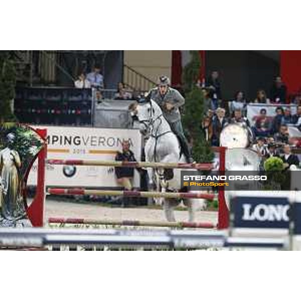 Jumping Verona 2015 Emanuele Gaudiano on Caspar Verona,8 novembre 2015 ph.Stefano Grasso/Jumping Verona