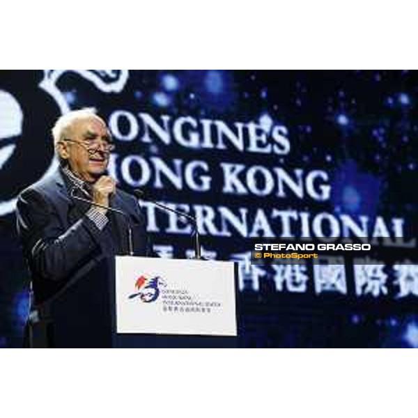Longines World\'s Best Jockey Award Walter von Kanel,President of Longines Hong Kong,11th dec.2015 ph.Stefano Grasso/Longines