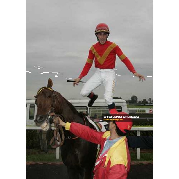 close up for Paolo Aragoni and St Paul House winners of Premio Umbria Rome, 6th november 2005 ph. Stefano Grasso