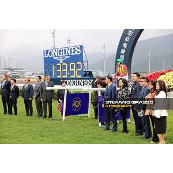 Ryan Moore on Maurice wins the Longines Hong Kong Mile Hong Kong,13th dec.2015 ph.Stefano Grasso/Longines