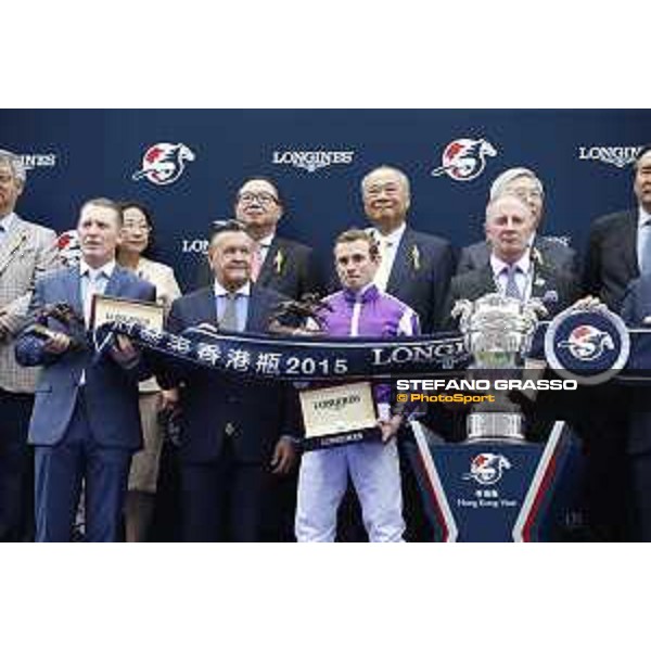 Ryan Moore on Highland Reel wins the Longines Hong Kong Vase Hong Kong,13th dec.2015 ph.Stefano Grasso/Longines