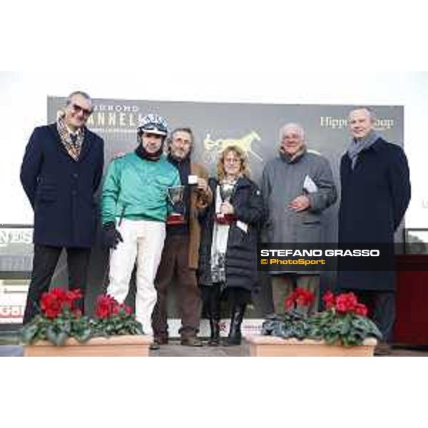 Prize giving ceremony of the Gran Premio Allevatori Roma, Capannelle racecourse,26/12/2015 ph.Stefano Grasso/HippoGroup Roma Capannelle
