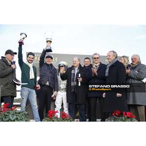 Prize giving ceremony of the Gran Premio Allevatori Filly Roma, Capannelle racecourse,26/12/2015 ph.Stefano Grasso/HippoGroup Roma Capannelle