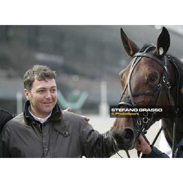 Marco Smorgon with Guendalina Bar winner of Gran Criterium Filly Milan, 13rd nov. 2005 ph. Stefano Grasso