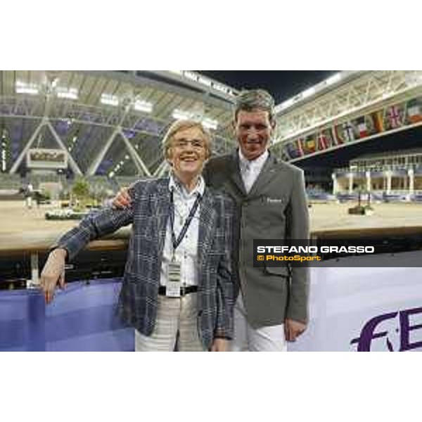 Ludger Beerbaum and MADELEINE WINTER-SCHULZE Doha,5th march 2016 ph.Â©.CHI Al Shaqab/Stefano Grasso all rights reserved