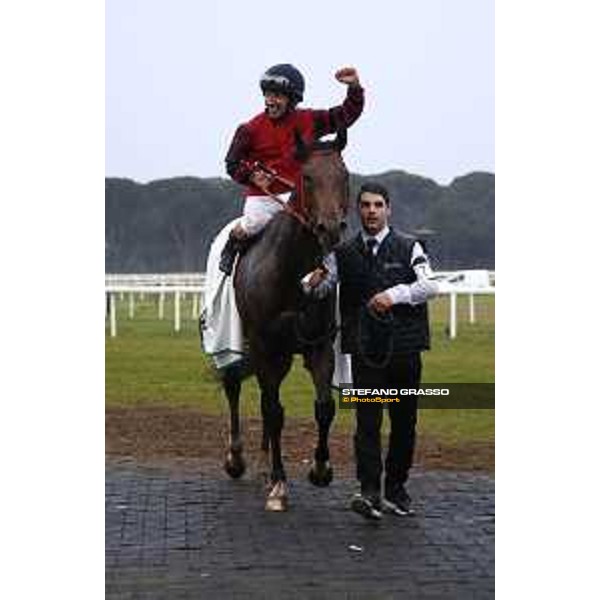 Luca Maniezzi on Nice Name wins the 126° Premio Pisa Pisa,San Rossore 20th march 2016 photo Stefano Grasso