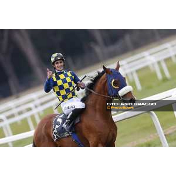 Fabio Branca and Shocking Blu win the 17° Premio Regione Toscana Pisa San Rossore racetrack 20/03/2016 ph.© Stefano Grasso