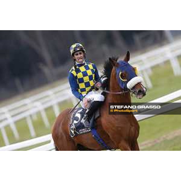 Fabio Branca and Shocking Blu win the 17° Premio Regione Toscana Pisa San Rossore racetrack 20/03/2016 ph.© Stefano Grasso