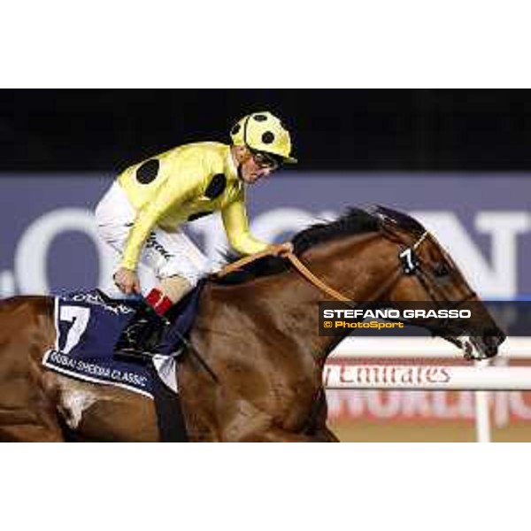 Postponed with Andrea Atzeni up wins the Dubai Sheema Classic. Dubai - Meydan racecourse 26th march 2016 ph.Frank Sorge/Grasso
