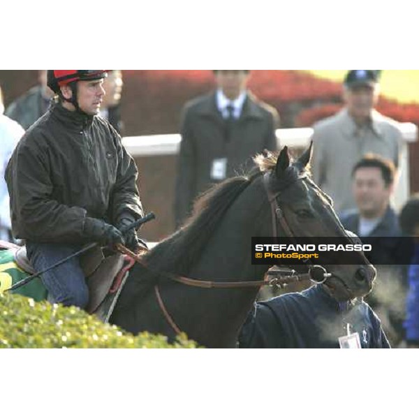 Thierry Gillet on Bago at Fuchu race course Tokyo, 24th november 2005 ph. Stefano Grasso