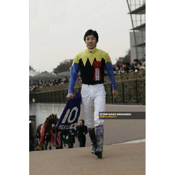 Yutaka Take winner with Kane Hekili of the Japan Cup Dirt at Fuchu race course Tokyo, 26th november 2005 ph. Stefano Grasso