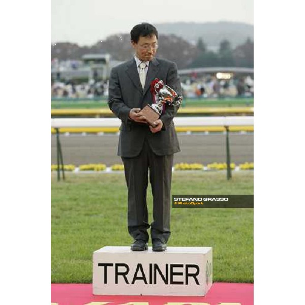 Mr. Katshuhiko Sumii, trainer of Kane Hekili, winner of the Japan Cup Dirt at Fuchu race course Tokyo, 26th november 2005 ph. Stefano Grasso