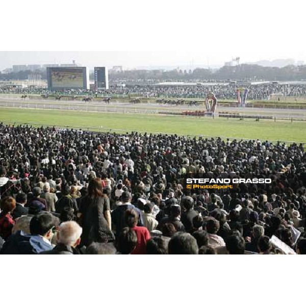 racegoers at Fuchu race course Tokyo, 27th november 2005 ph. Stefano Grasso