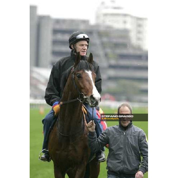 Maraahel coming back after morning track works at Sha Tin Hong Kong, 7th dec. 2005 ph. Stefano Grasso