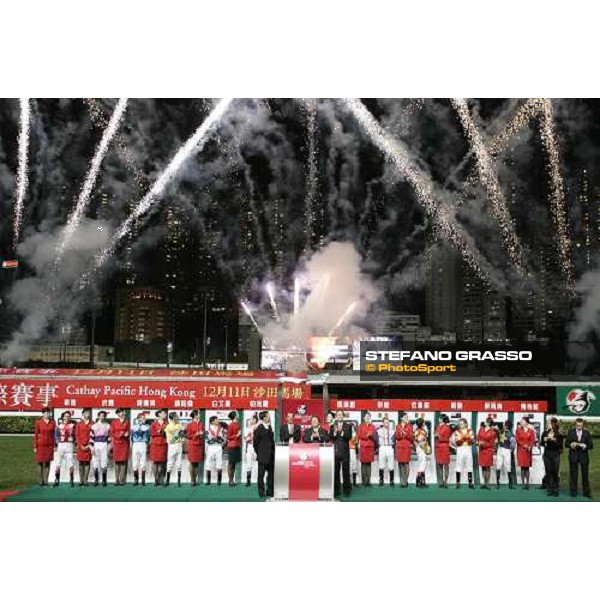 the opening ceremony of Cathay Pacific International Jockey\'s Championship at Happy Valley Hong Kong, 8th december 2005 ph. Stefano Grasso