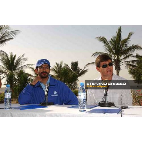 Simon Crisford (right) and Saeed Bin Suroor Al Quoz, wednesday, 24th march 2004 ph. Stefano Grasso