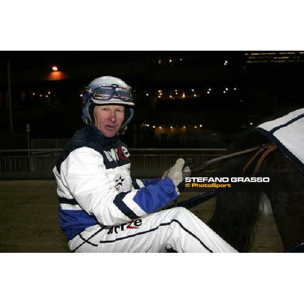 Pekka Korpi with Classico Merett winners of Gran Premio Encat at San Siro Milan, 14th january 2006 ph. Stefano Grasso