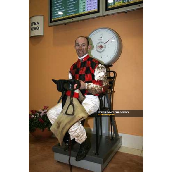 Olivier Peslier winner with Ira Funesta of Premio Nastro d\'Oro di Sicilia Siracusa, 15th january 2006 ph. Stefano Grasso