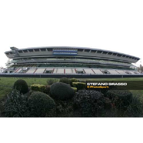 morning view of the grandstand of Vincennes racetrack Paris, 29th january 2006 ph. Stefano Grasso