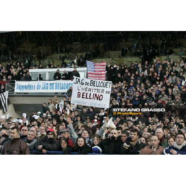 Jag de Bellouet\'s supporters at 85¡ Grand Prix d\' Amerique Paris, 29th january 2006 ph. Stefano Grasso