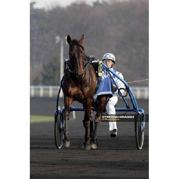 Christophe Gallier with Jag de Bellouet during morning warm up Paris Vincennes, 29th january 2006 ph. Stefano Grasso