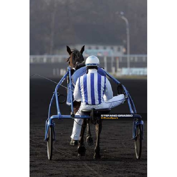 Christophe Gallier with Jag de Bellouet during morning warm up Paris Vincennes, 29th january 2006 ph. Stefano Grasso