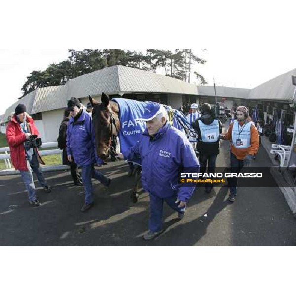 Jag de Bellouet enters to the track for morning warm up Paris Vincennes, 29th january 2006 ph. Stefano Grasso