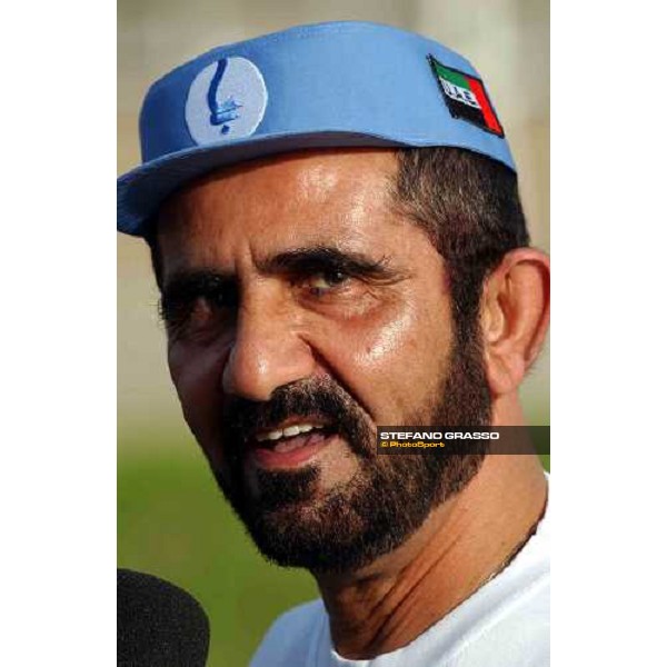 Sheikh Mohammed Bin Rashid Al Maktoum Al Quoz - Godolphin Stables Dubai march 24 2004 ph. Stefano Grasso 