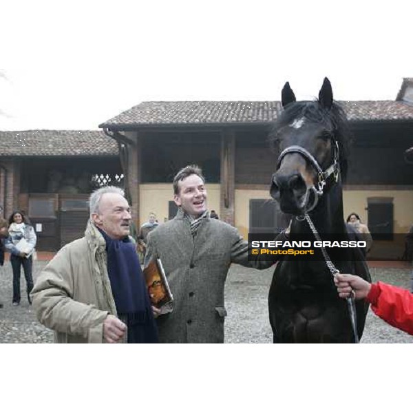 Andreas Jacobs and Fabrizio Bonelli with Sumitas at Montecucco Stud. Codogno (Lo), 18th february 2006 ph. Stefano Grasso