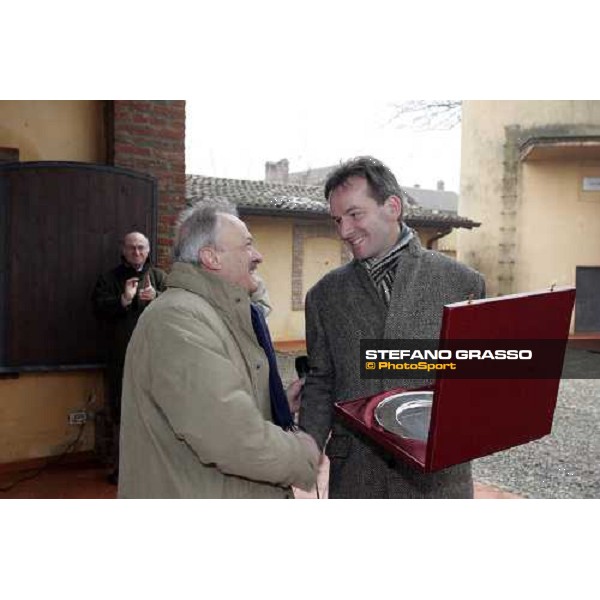 Fabrizio Bonelli and Andreas Jacobs at Montecucco Stud. Codogno (Lo), 18th february 2006 ph. Stefano Grasso