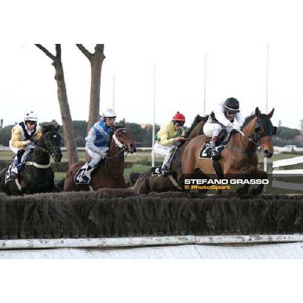LVI Gran Corsa Siepi di Roma - the winner Henry Terrien and Ange de Beaumont lead the group Roma, 19th february 2006 ph. Stefano Grasso