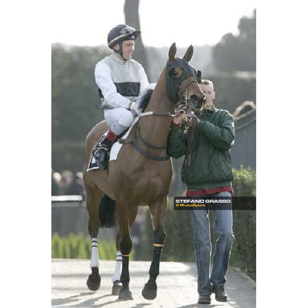 LVI Gran Corsa Siepi di Roma - the winner Henry Terrien and Ange de Beaumont enter to the track Roma, 19th february 2006 ph. Stefano Grasso