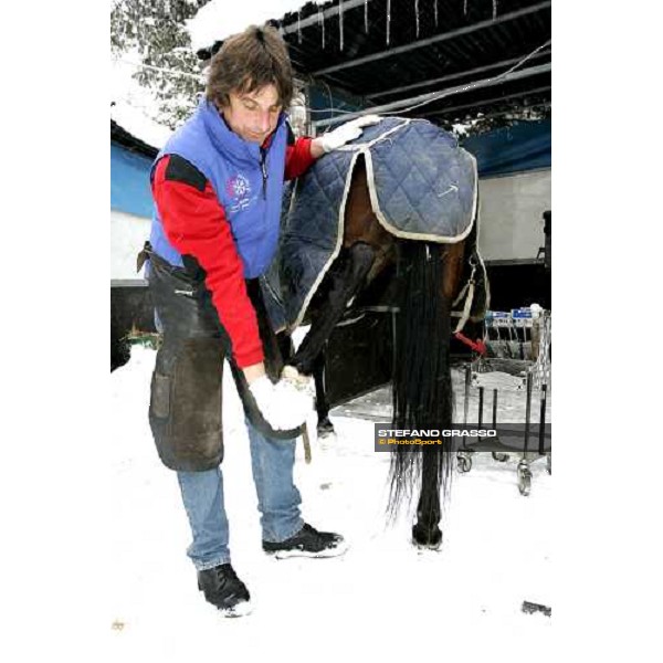 Massimo Busetti, maniscalcio del torneo Cortina Winter Polo Jaeger-LeCoultre Gold Cup 2006 Cortina, 22 febbraio 2006 ph.Stefano Grasso