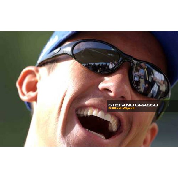 close up for Frankie Dettori during press conference at Godoplhin Al Quoz, wednesday, 24th march 2004 ph. Stefano Grasso