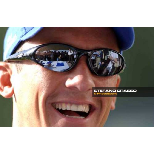 close up for Frankie Dettori during press conference at Godoplhin Al Quoz, wednesday, 24th march 2004 ph. Stefano Grasso