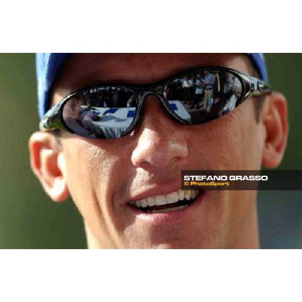 close up for Frankie Dettori during press conference at Godoplhin Al Quoz, wednesday, 24th march 2004 ph. Stefano Grasso