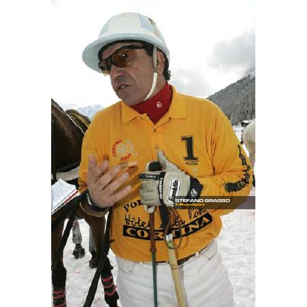 Hotel de la Poste Polo Team - il capitano Luca d\'Orazio Cortina Winter Polo Cup Jager-LeCoultre Gold Cup Cortina, 23 febbraio 2006 ph.Stefano Grasso